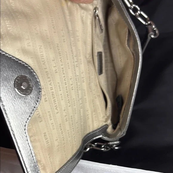 Lauren Ralph Lauren Silver metallic Crossbody Bag - Picture 4 of 10